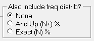 2. Also include the frequency distribution?