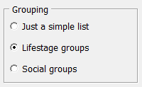 2. Groupings